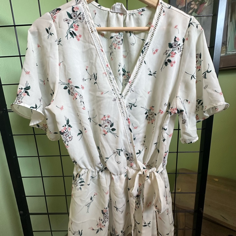 Floral Wrap Shirt